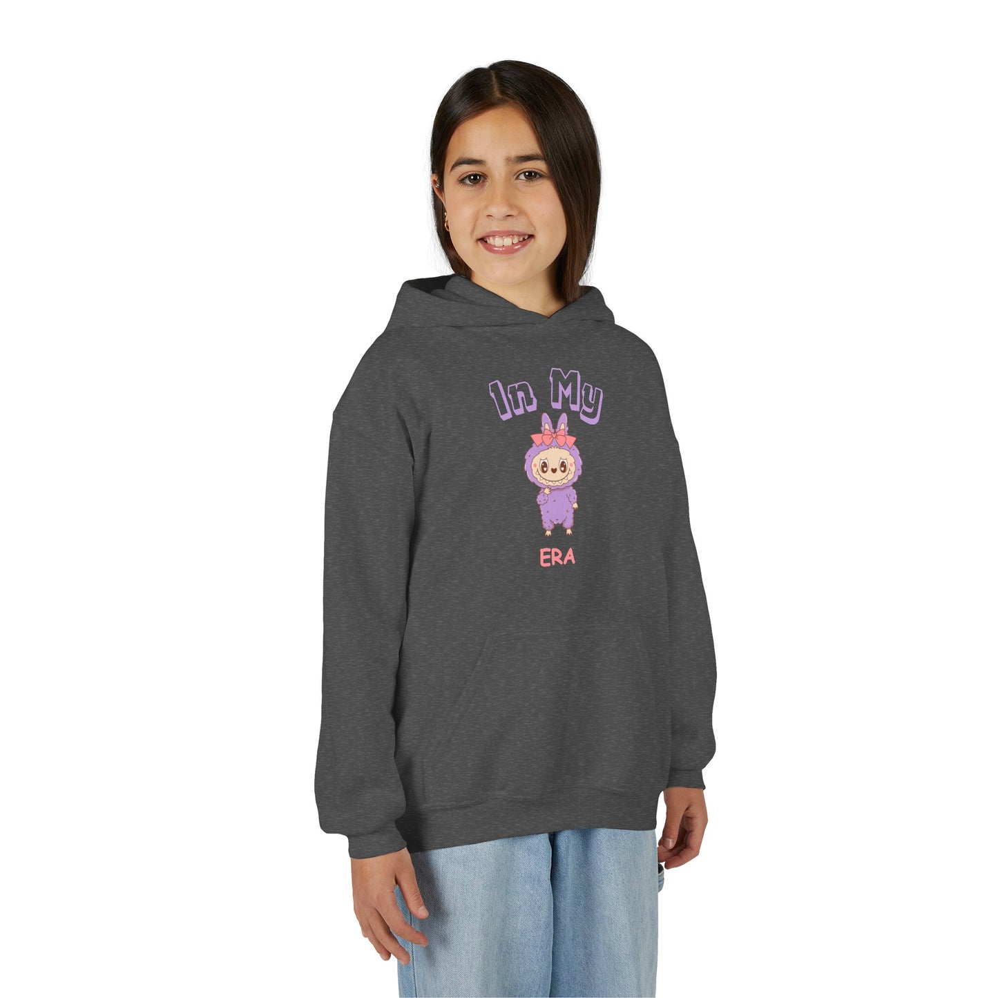 Youth Hoodie In My Era, Cozy Sweatshirt, Anime Fans Gift, Casual Wear for Kids, Trendy Hoodie, Cute Graphic Sweatshirt