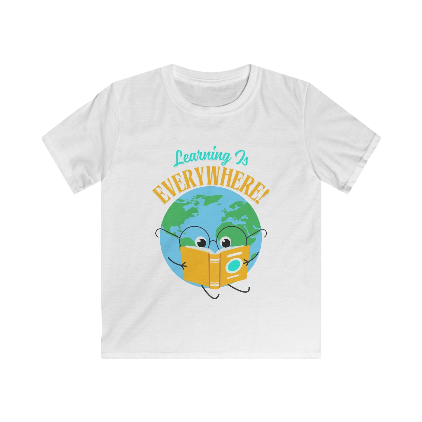 Leaning is Everywhere, Fun Educational T-Shirt, Gift for Young Explorers, School Spirit Shirt, Kids' Birthday Gift