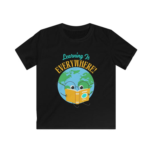 Leaning is Everywhere, Fun Educational T-Shirt, Gift for Young Explorers, School Spirit Shirt, Kids' Birthday Gift