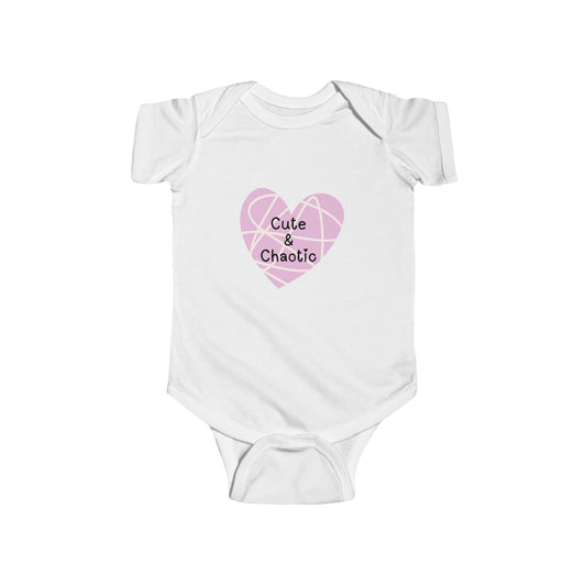 Cute & Chaotic Infant Bodysuit, Baby Shower Gift, Newborn Outfit, Toddler Clothes, Cute Baby Apparel, Kids Fashion